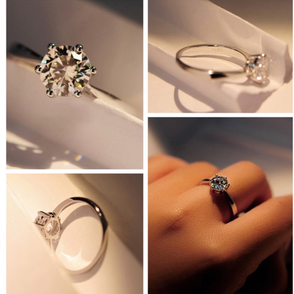 ❤️CZ round Sterling S. Ring❤️ - Picture 2 of 8